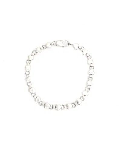 Pre-owned Tiffany & Co Puff Heart Silver Bracelet