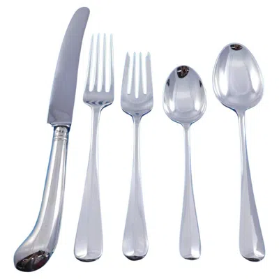Pre-owned Tiffany & Co Rat Tail By Tiffany And Co. Sterling Silver Flatware Set Service 62 Pcs Dinner