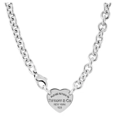 Pre-owned Tiffany & Co Retired . Return To Tiffany Heart Tag 925 Silver Pendent Necklace In Multiple