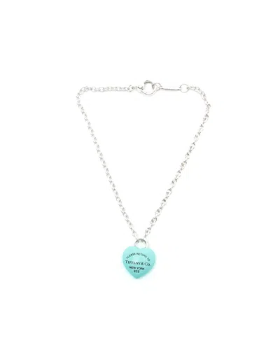 Tiffany & Co Return To Full Heart Enamel Bracelet In Silver