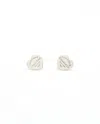 Tiffany & Co Return To Love Heart Earrings In Silver