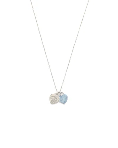 Tiffany & Co Return To Tiffany Double Heart Necklace In Silver