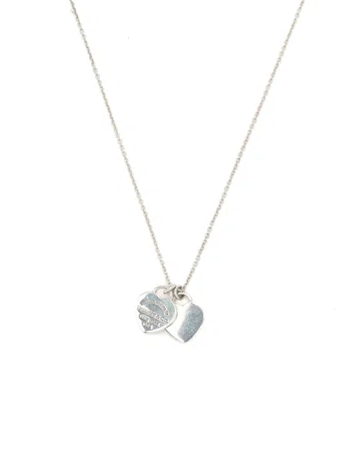 Tiffany & Co Return To Tiffany Double Heart Necklace In Silver