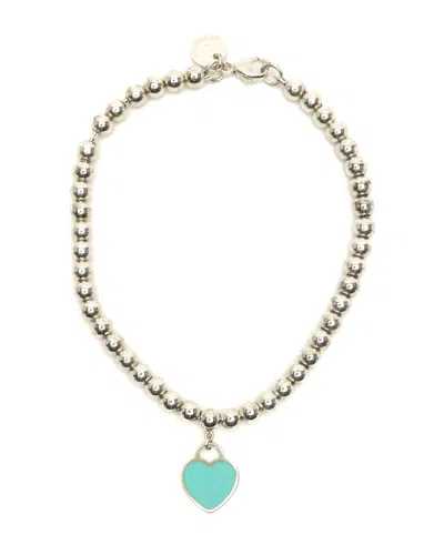Tiffany & Co Return To Tiffany Heart Bead Silver Bracelet In Gold