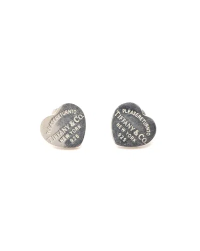 Tiffany & Co Return To Tiffany Heart Earrings In Silver