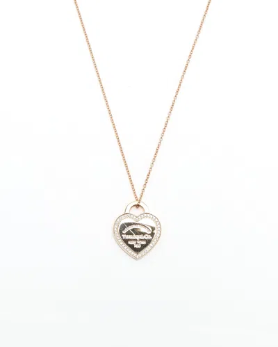 Tiffany & Co Return To Tiffany Heart Tag Pendant In 18kt Rose Gold And Diamonds