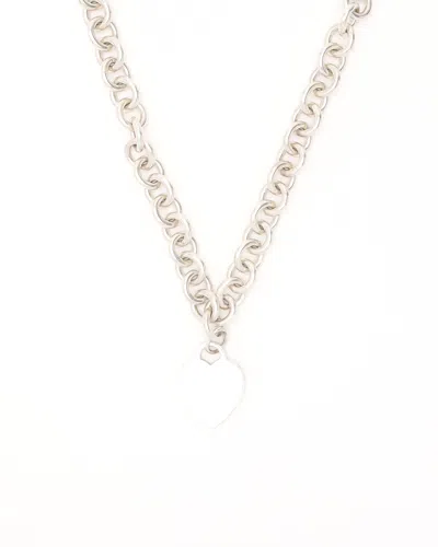 Tiffany & Co Return To Tiffany Silver Necklace In Metallic