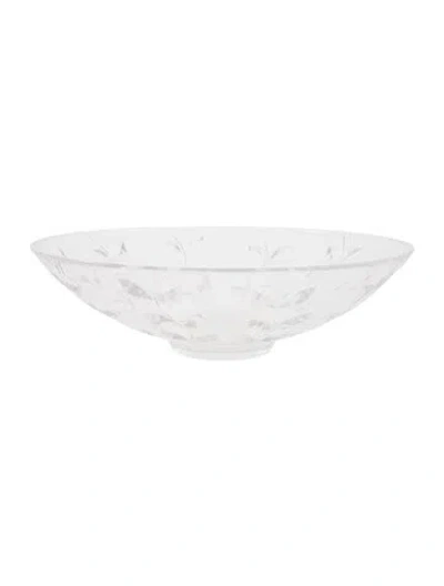 Pre-owned Tiffany & Co Riedel Crystal Centerpiece Bowl In Clear