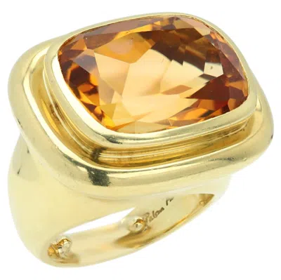 Pre-owned Tiffany & Co Ring Flawless Citrine Ring Design By Paloma Picasso In Multi