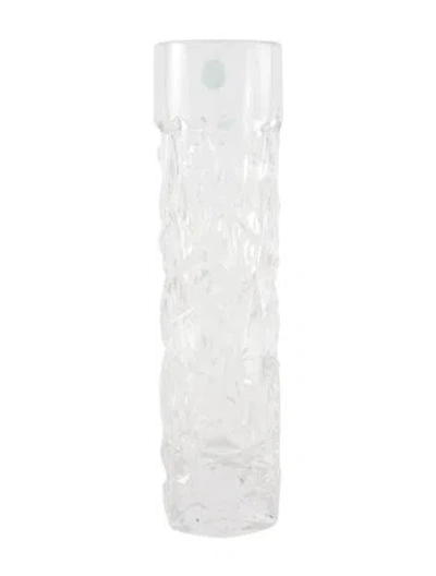 Pre-owned Tiffany & Co Rock-cut Bud Vase In Transparent