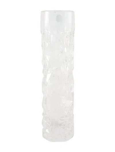 Pre-owned Tiffany & Co Rock-cut Bud Vase In Transparent