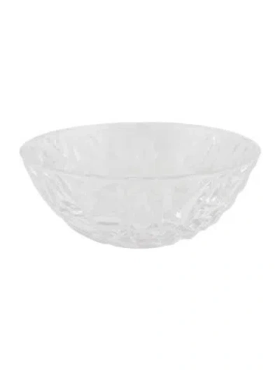 Pre-owned Tiffany & Co . Rock-cut Crystal Bowl In Transparent