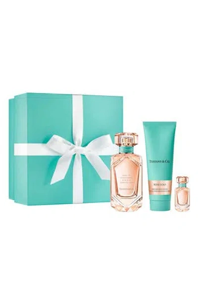 Tiffany & Co . Rose Gold Eau De Parfum Set $205 Value In Transparent