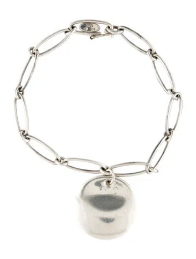 Pre-owned Tiffany & Co Round Disc Charm Bracelet, 6.5" In Multi