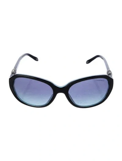 Pre-owned Tiffany & Co Round Gradient Sunglasses In Black
