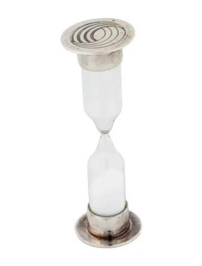 Pre-owned Tiffany & Co . Round Hour Glass In Silver
