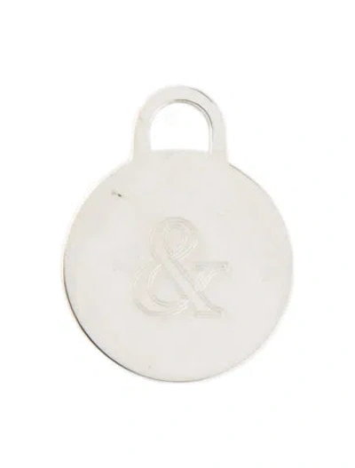 Pre-owned Tiffany & Co Round Tag '&' Charm, 1" In Multi