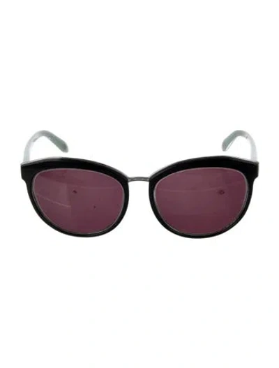 Pre-owned Tiffany & Co Round Tinted Sunglasses In Black