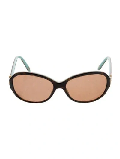 Pre-owned Tiffany & Co Round Tinted Sunglasses In Multi