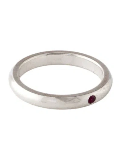 Pre-owned Tiffany & Co Ruby Stacking Band In Multi