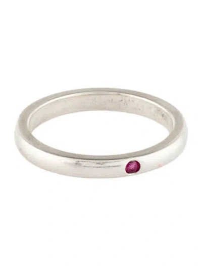 Pre-owned Tiffany & Co Ruby Stacking Band In Multi