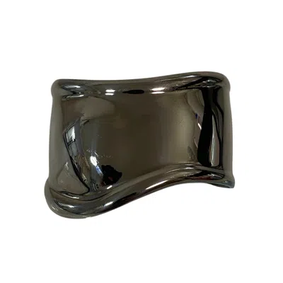 Pre-owned Tiffany & Co Ruthenium Bangle () In Silver