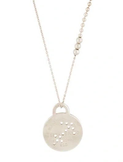 Pre-owned Tiffany & Co Sagittarius Zodiac Pendant & Mixed Bead Chain Necklace, 30.25" In Multi