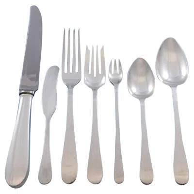 Pre-owned Tiffany & Co Salem By . Sterling Silver Flatware Set For 12 Dinner Service 87 Pcs