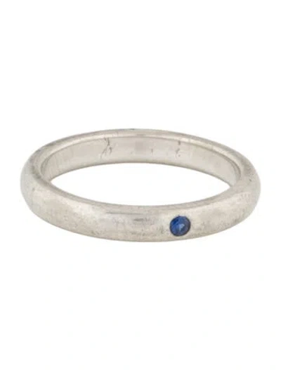 Pre-owned Tiffany & Co Sapphire Stacking Band In Multi