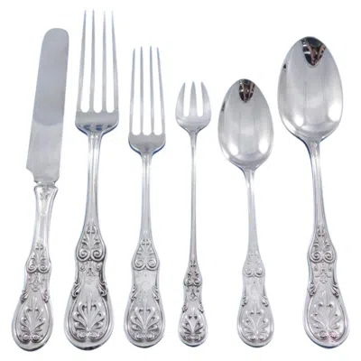 Pre-owned Tiffany & Co Saratoga By . Sterling Silver Flatware Set For 8 Service 53 Pieces