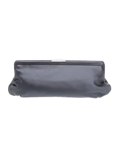Pre-owned Tiffany & Co Satin Clutch In Blue