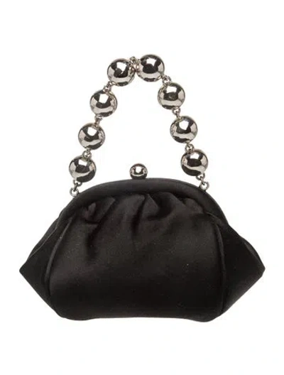 Pre-owned Tiffany & Co Satin Evening Bag In Black