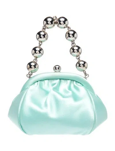 Pre-owned Tiffany & Co Satin Top Handle Bag In Blue