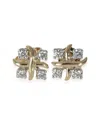 Tiffany & Co . Schlumberger 18k & Platinum 0.56 Ct. Tw. Diamond Earrings (authentic Pre-loved) In Metallic