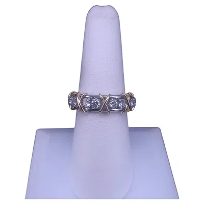 Pre-owned Tiffany & Co Schlumberger Sixteen Stone Ring By . Size 7.25 In Multiple