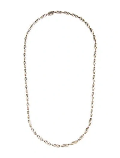 Pre-owned Tiffany & Co Seahorse Link Necklace, 24" In Multi