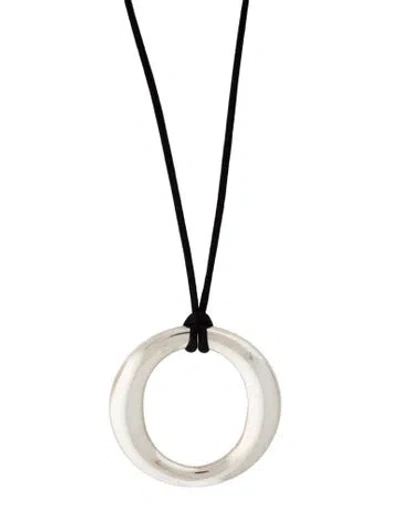 Pre-owned Tiffany & Co Sevillana™ Large Pendant Necklace, 36" In Black