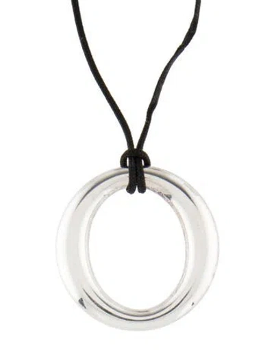 Pre-owned Tiffany & Co Sevillana™ Pendant Necklace, 18" In Black