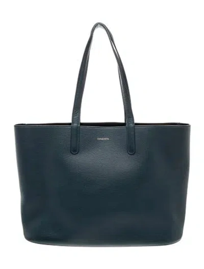 Pre-owned Tiffany & Co Signature Tote In Blue