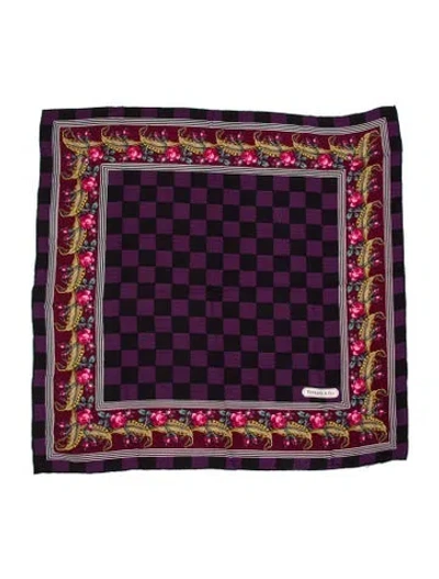 Pre-owned Tiffany & Co Silk Patterned Scarf In Multi