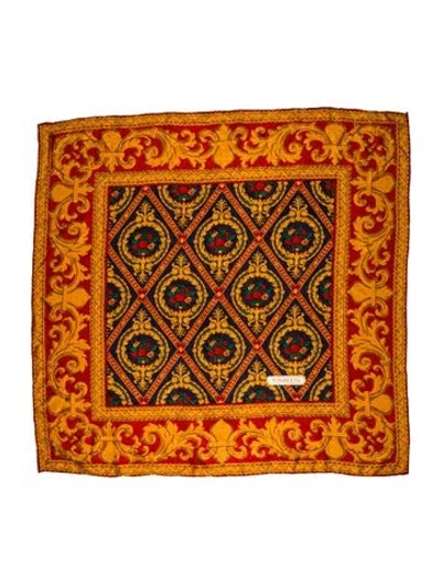 Pre-owned Tiffany & Co Silk Printed Scarf In Blue