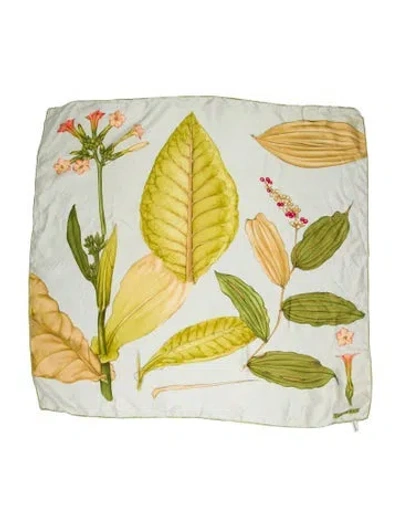 Pre-owned Tiffany & Co Silk Printed Scarf In Blue