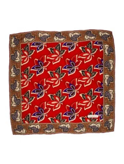 Pre-owned Tiffany & Co Silk Printed Scarf In Multi
