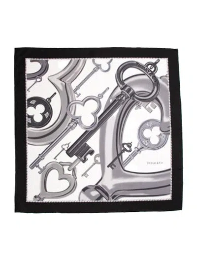 Pre-owned Tiffany & Co Silk Printed Scarf In Multi