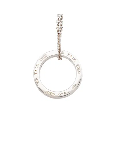 Tiffany & Co . Silver 1837 Circle Necklace (authentic Pre-loved) In Metallic