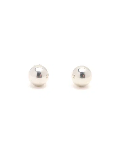 Tiffany & Co Silver Ball Earrings In Gold