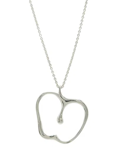 Pre-owned Tiffany & Co . Silver Elsa Peretti Apple Necklace (authentic Pre-loved)