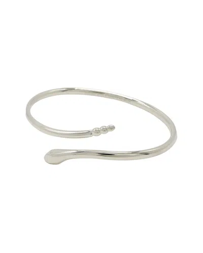 Pre-owned Tiffany & Co . Silver Elsa Peretti Snake Bangle Bracelet (authentic Pre-loved)