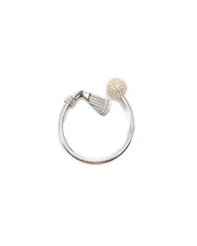 Pre-owned Tiffany & Co Silver Golf Key Ring