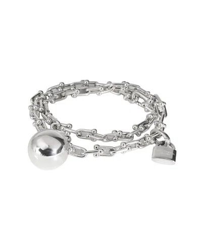 Pre-owned Tiffany & Co . Silver Hardwear Bracelet (authentic Pre-loved)